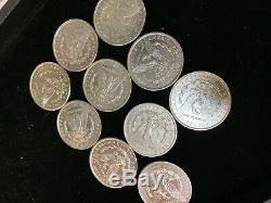 (10) XF/AU 1878-1904 Morgan Silver Dollar 1/2 Roll Lot 90% Collection Pre-1921