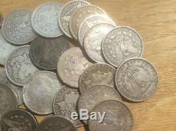 1878-1904 Morgan silver dollars culls -lot of 20 coins- Mix Dates m1001