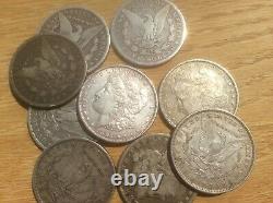 1878-1904 Morgan silver dollars culls (lot of 5 coins) Mix Dates m1000