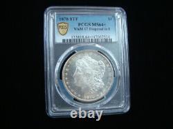 1878 8TF Morgan Silver Dollar PCGS Graded MS64+ Vam 17 Diagonal In 8 #47067514