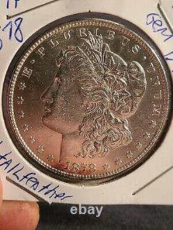 1878 8 TF Morgan Silver Dollar near gem bu
