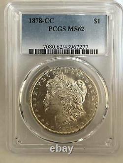 1878 CC Morgan Silver Dollar PCGS MS-62