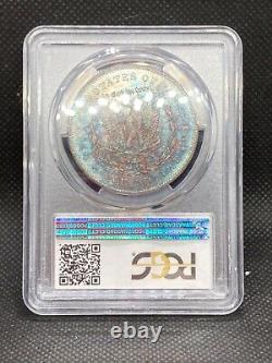 1878-CC PCGS MS-65 MS65 CAC Morgan Silver Dollar, Rainbow Toned, Stunning Toning