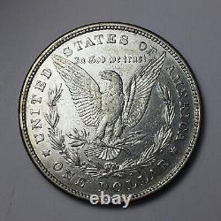 1878 Morgan Silver Dollar. AU UNC. TYPE 8 Tail Feathers! First Year Variety