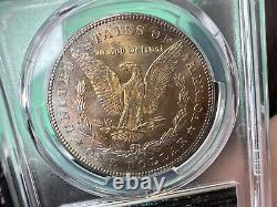 1878-S Morgan Dollar PCGS MS66 Flashy White with a cool golden brown behind