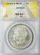 1878 S Morgan Silver Dollar Anacs Ms-61