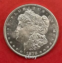 1878 S Morgan Silver Dollar, Gem Uncirculated, Prooflike