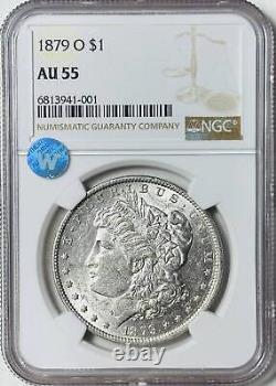 1879 O Morgan Silver Dollar NGC AU-55