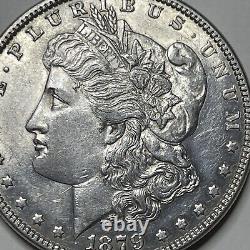 1879 P Morgan Silver Dollar Silver Coin, AU 81041