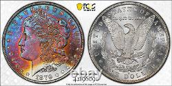 1879-S Morgan Dollar PCGS MS66 Luster Bomb Rainbow Toned This Coin Is Pure Fire