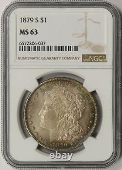 1879-S Morgan Dollar Silver $1 MS 63 NGC Color Toned