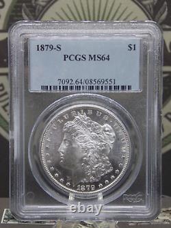 1879 S Morgan SILVER Dollar $1 PCGS MS64 #551 BU UNC Uncirculated ECC&C, Inc