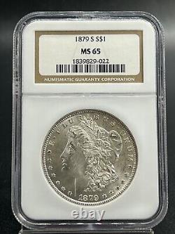 1879-S Morgan Silver Dollar NGC MS 65