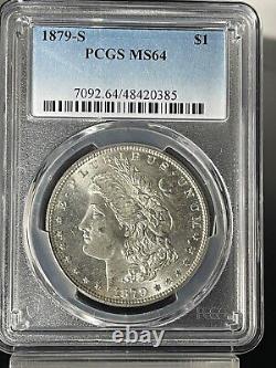 1879-S Morgan Silver Dollar, PCGS MS-64
