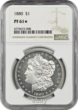 1880 $1 NGC PR 61 (Star) Morgan Silver Dollar Strong Mirrors
