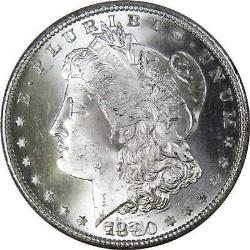 1880 S Morgan Dollar BU Very Choice Uncirculated Mint State 90% Silver $1 Coin