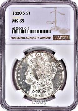 1880-S Morgan Dollar Silver $1 Gem Brilliant UNC NGC MS65