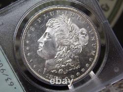 1880 S Morgan SILVER Dollar $1 PCGS MS63 PL PROOF LIKE RATTLER OGH Old Green
