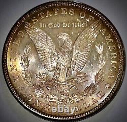 1880-S Morgan Silver DollarGreat Toning-Mint State-Beautiful Uncirculated