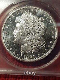 1880-S Morgan Silver Dollar DMPL MS63 Deep Mirror PL / ANACS Better Coin $1