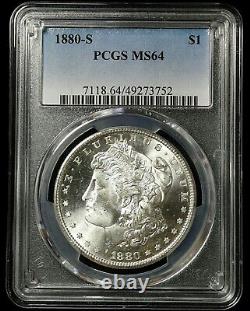 1880 S Morgan Silver Dollar MS 64 PCGS $1