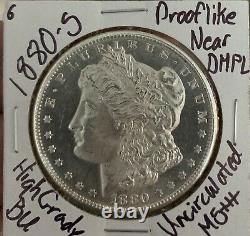 1880-S Morgan Silver Dollar PL / DMPL! Choice Uncirculated FROM ORIGINAL ROLL
