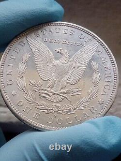 1880 S Morgan Silver Dollar proof-like reverse ($1 rev PL prooflike) GEM UNC