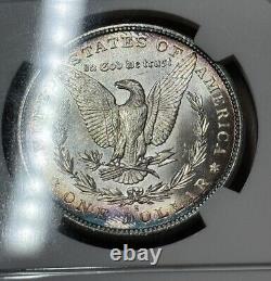 1880 S US Morgan Silver Dollar $1 NGC MS65 PQ Rim Toning Beautiful