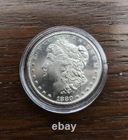 1880-s Morgan Silver Dollar In Bu Proof Like Condition