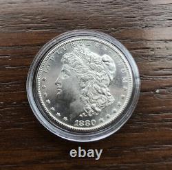 1880-s Morgan Silver Dollar In Bu Proof Like Condition