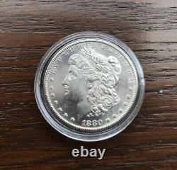 1880-s Morgan Silver Dollar In Bu Proof Like Condition