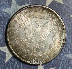 1880-s Morgan Silver Dollar Toned Proof Like Collector Coin. Free Shipping