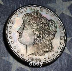 1880-s Morgan Silver Dollar Toned Proof Like Collector Coin. Free Shipping