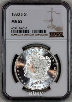 1880-s Ms65 Ngc Morgan Silver Dollar Premium Quality Superb Eye Appeal