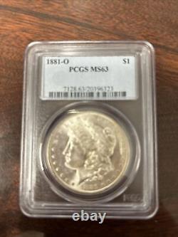 1881-0 US Morgan Silver Dollar PCGS Mint State 63