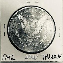 1881 CC Bu Gem Morgan Silver Dollar Unc-ms++u. S. Mint Rare Key Coin 1742