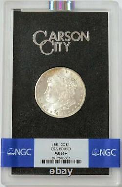 1881 CC Carson City Morgan Silver Dollar Gsa Hoard Ngc Mint State 64+