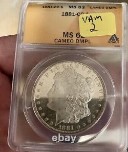 1881 CC Morgan Silver Dollar DMPL! CAMEO DMPL! VAM-2major Upgrade Potential