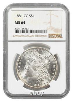 1881-CC Silver Morgan Dollar NGC MS64