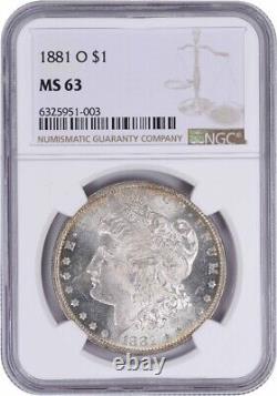 1881-O Morgan Silver Dollar MS63 NGC