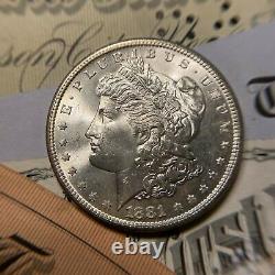 1881 S GEM BU Morgan Silver Dollar 1 Choice Mint UNC From Roll Estate Lot