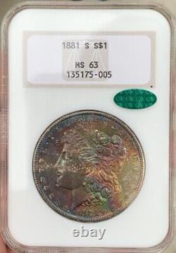 1881-S Morgan Dollar TONED FLAWLESS OLD NGC OLD HOLDER! CAC APPROVED