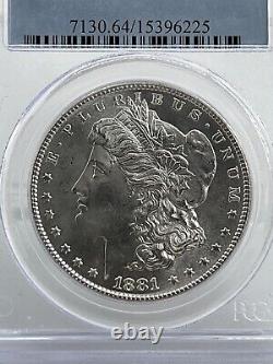 1881-S Morgan Silver Dollar $1 Coin PCGS MS 64