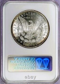1881-S Morgan Silver Dollar, NGC MS64 CAC, Great Mint Luster, Bronze Tone Edges