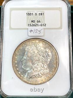 1881-S Morgan Silver Dollar NGC MS64 Old Fatty Holder Super CHRC