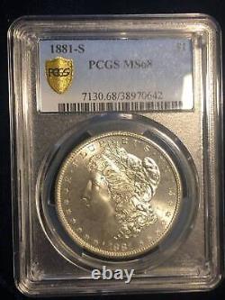 1881 S Morgan Silver Dollar PCGS MS-68