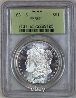 1881-s Ms65 Pl Pcgs Proof-like Morgan Silver Dollar Premium Quality