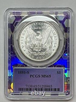 1881 s morgan silver dollar ms65