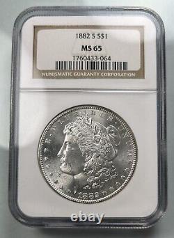 1882-S Morgan Silver Dollar NGC MS65 #1MWW