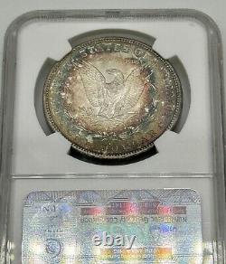1882 S NGC MS64 Colorful Toned Morgan Dollar